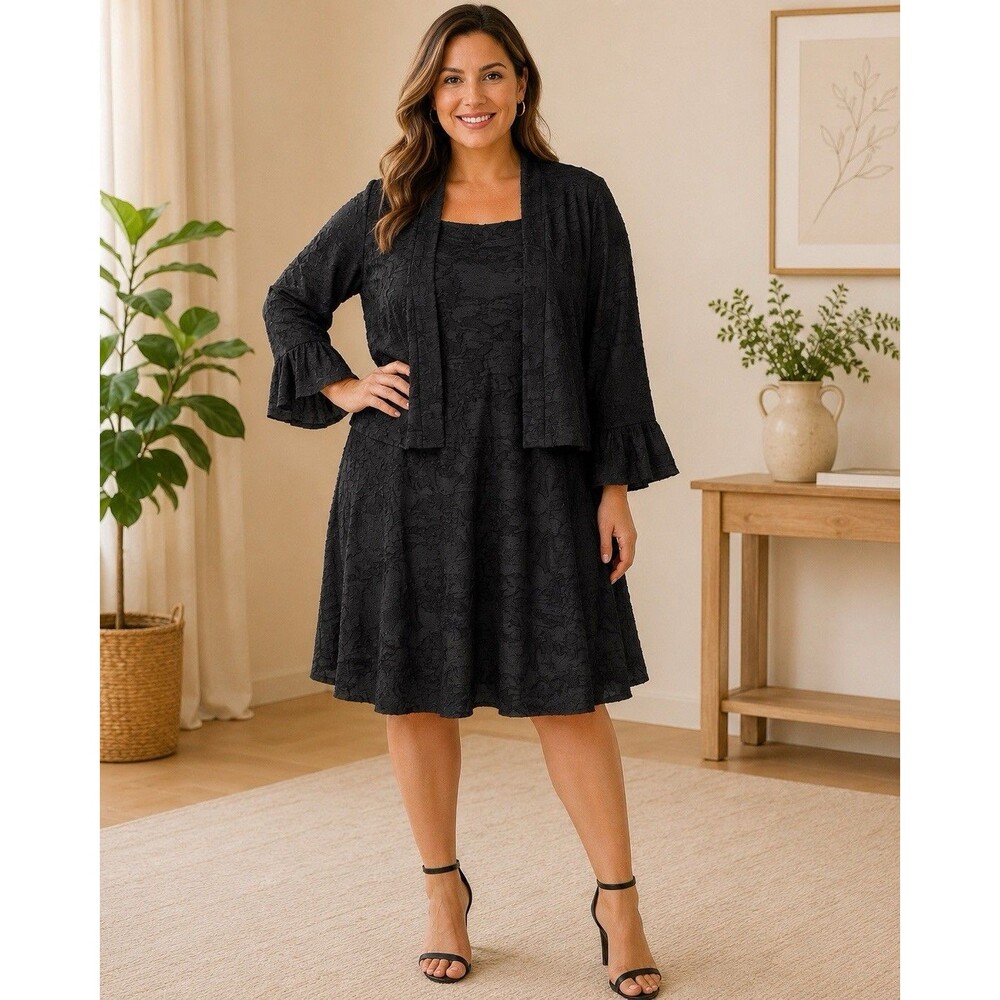 Susan Graver 2-piece Women’s Dress And Jacket Set Size MP